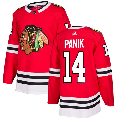 Adidas Chicago Blackhawks #14 Richard Panik Red Home Authentic Stitched Youth NHL Jersey